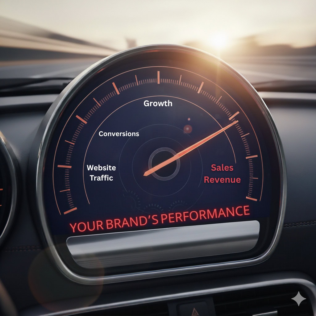 Couple buying a red SUV